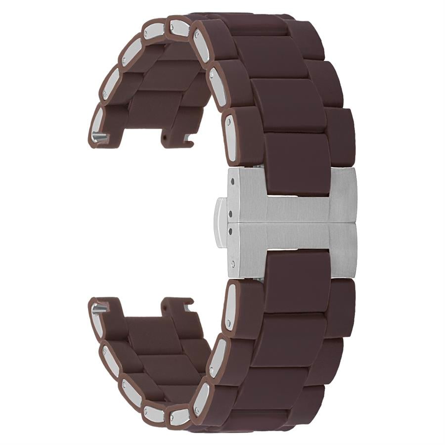 Emporio Armani AR5890 Uyumlu SM18EA-K Kahve Silikon Saat Kordonu 