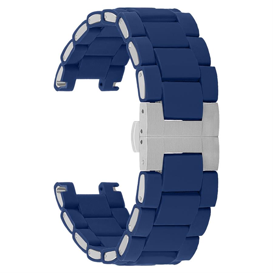 Emporio Armani AR5890 Uyumlu SM18EA-L Lacivert Silikon Saat Kordonu 