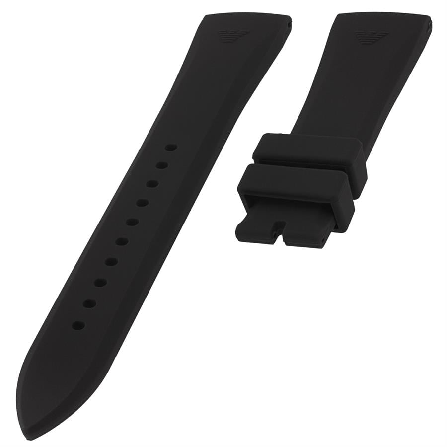 Emporio Armani AR5949, AR4237, AR4238, AR4239, AR4240, AR0336 Modellerine Uyumlu 24x20mm Silikon Saat Kordonu S27EA-B