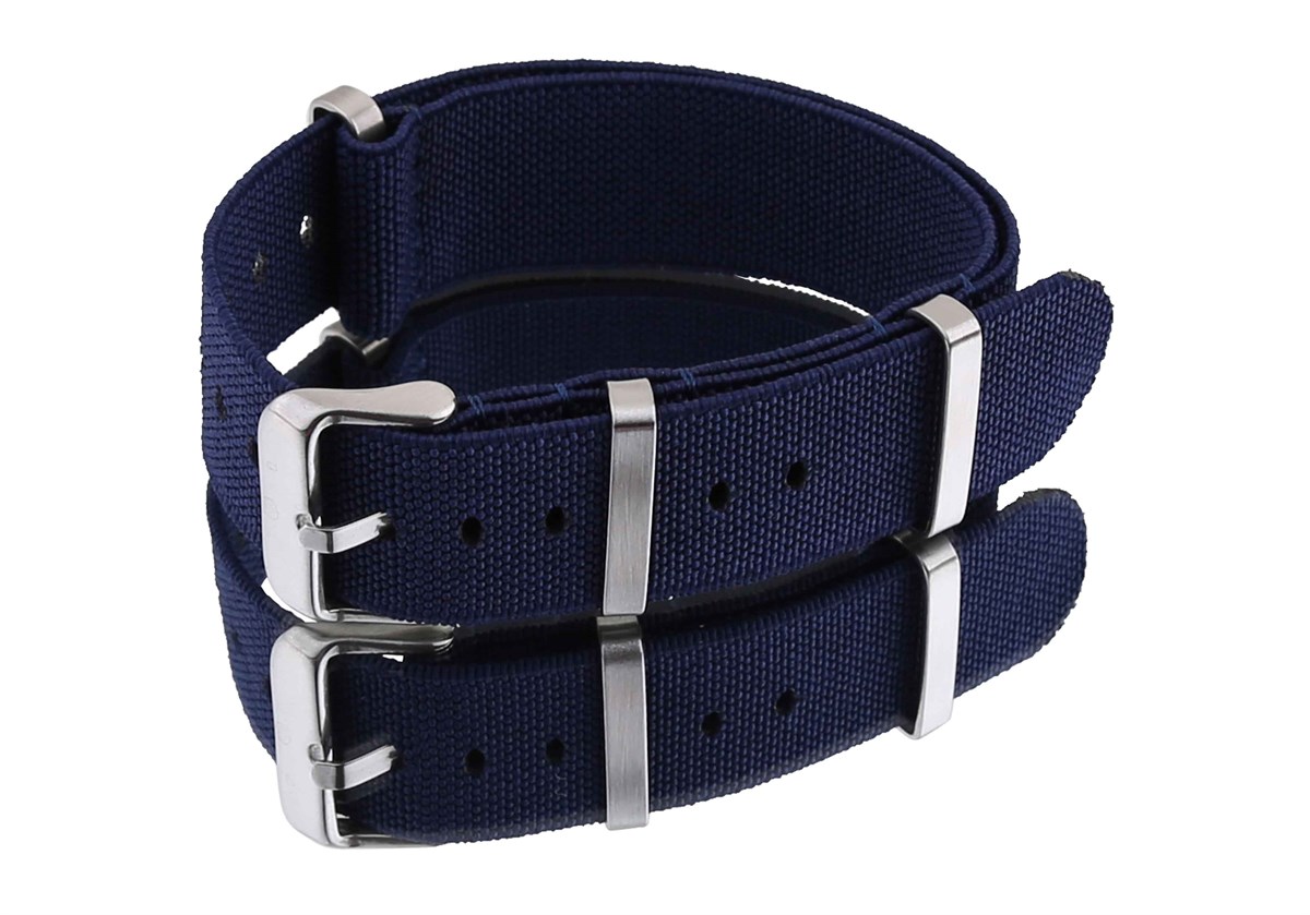 Nato Saat Kordonu N39TLD-L Lacivert (Lastikli)