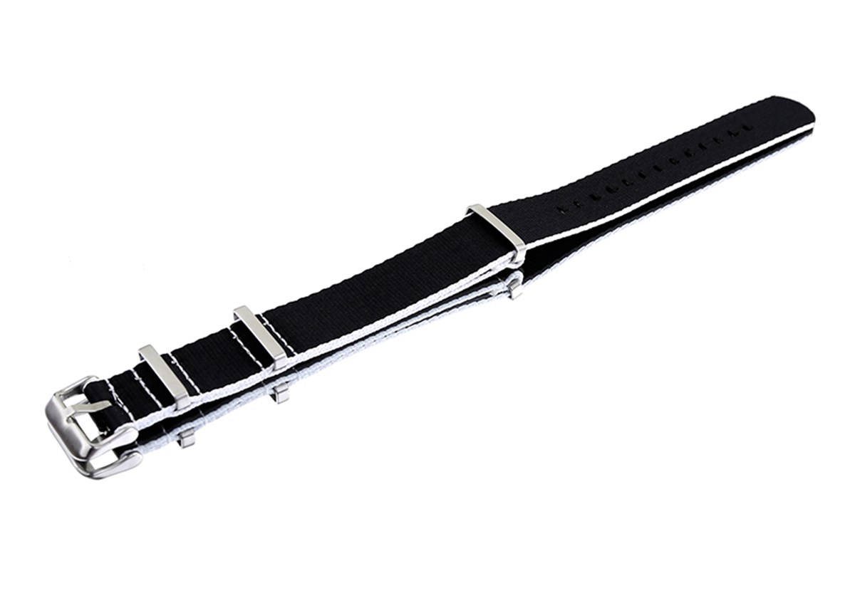 Cobra Paraşüt Kumaş Nato Saat Kordonu N39XWDS-BW