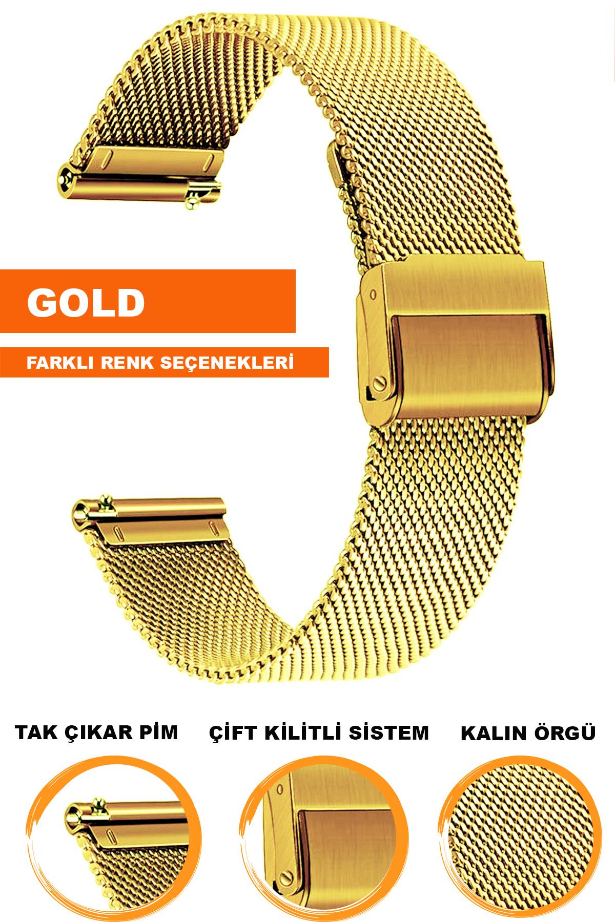 Samsung Gear S3 / Samsung Galaxy Watch 4 5 6 7 / 40 42 43 44 46 47mm Classic Uyumlu Paslanmaz Çelik Kalın Örgü Hasır Saat Kordonu Kayışı