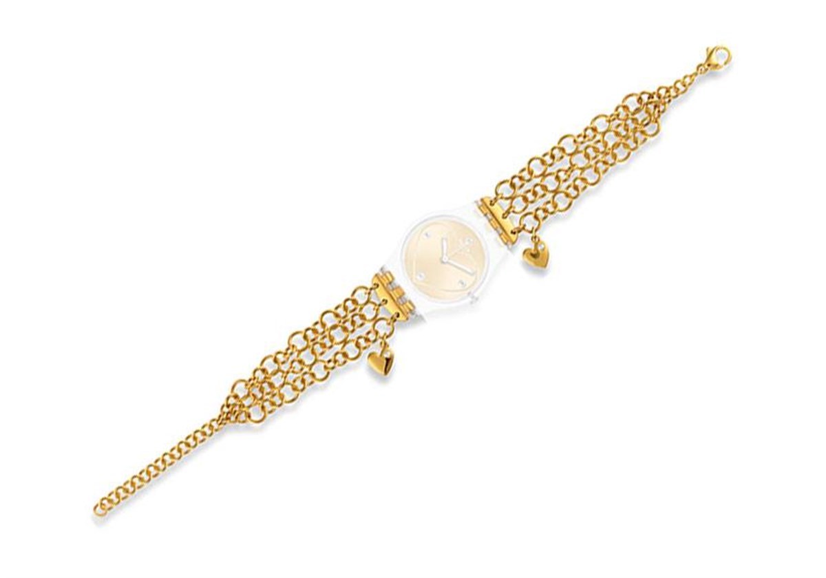 SWATCH LK324G Golden Curl Saat Kordonu