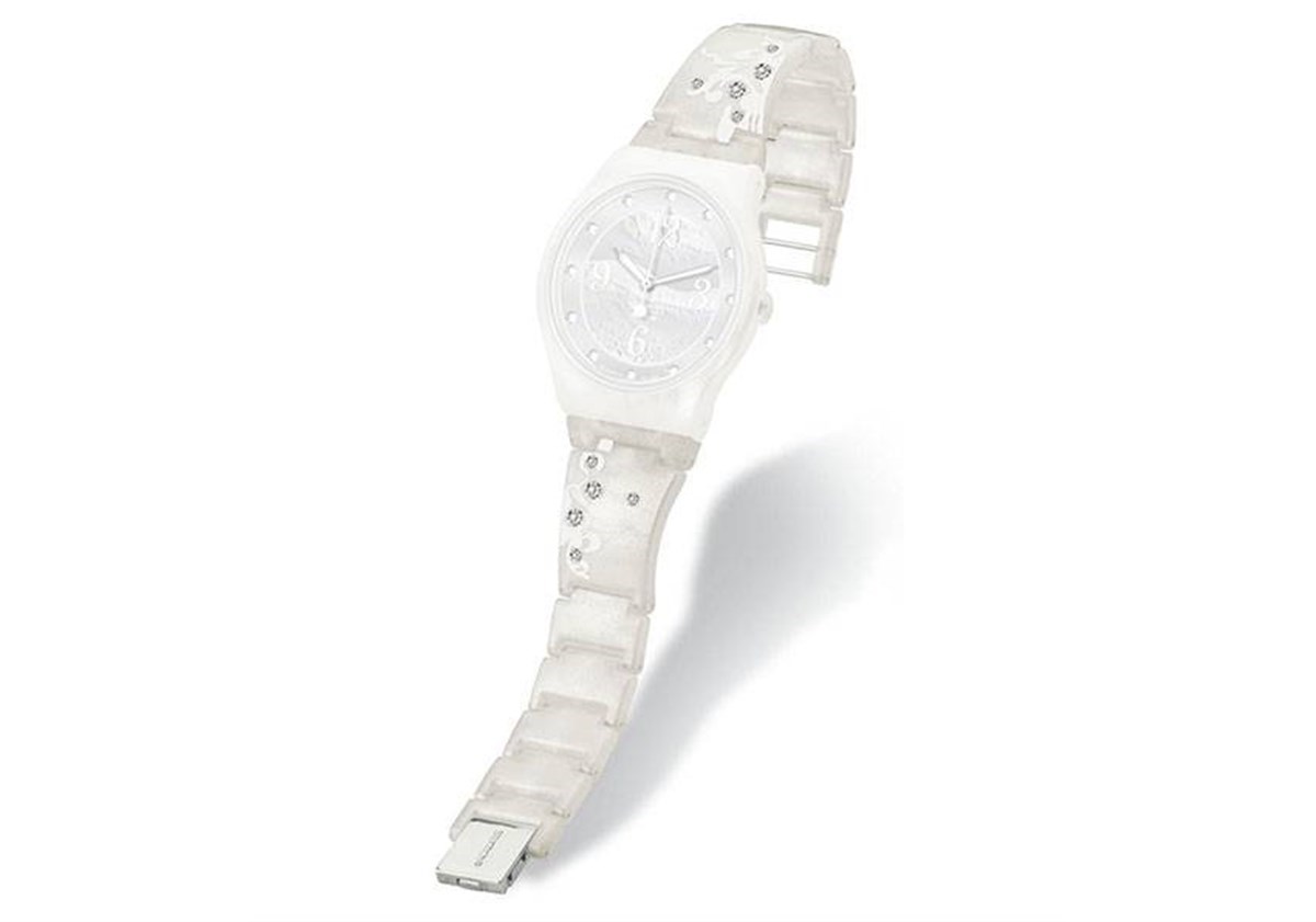 SWATCH White Feelings Model Uyumlu 19.7mm Metal Saat Kordonu SUJW101-W