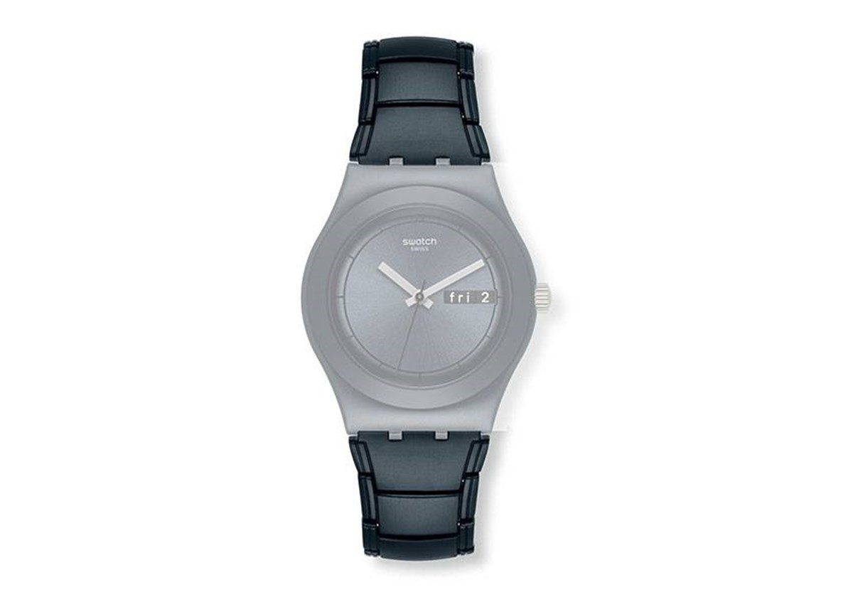SWATCH Black Thought Model Uyumlu 17mm Metal Saat Kordonu YLB7000AG-B