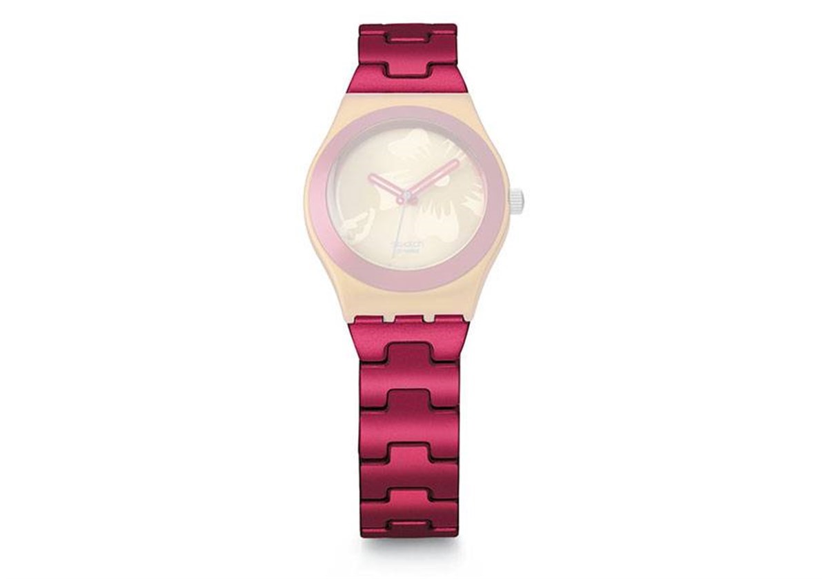 SWATCH Red Pawpaw Model Uyumlu 17mm Metal Saat Kordonu YLO1000AG-R