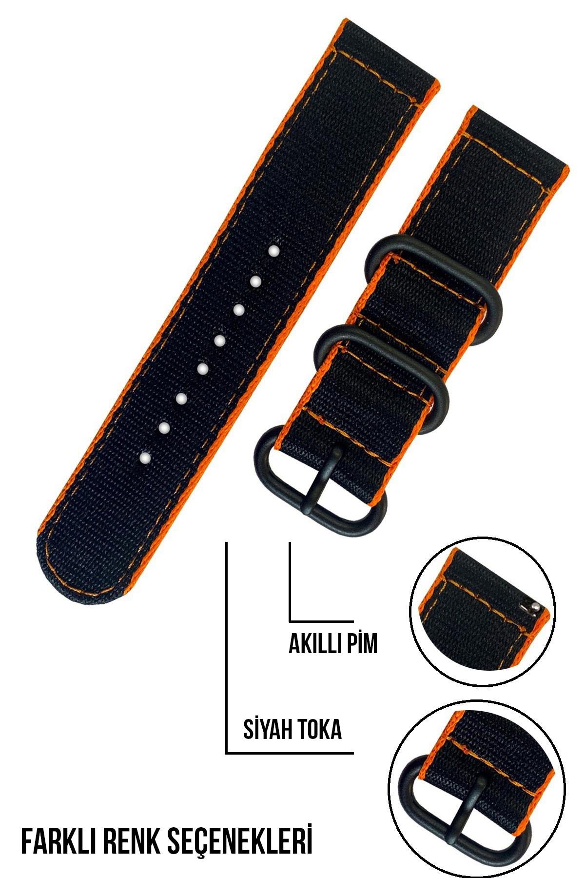 Xaomi Mi Watch S1-S2 Redmi Watch 5 Active-Lite Saat Uyumlu Tekstil Nato Kumaş Saat Kordonu Kayışı