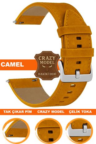 18mm-20mm-22mm-24mm Crazy Model Hakiki Deri Saat Kordonu Kayışı