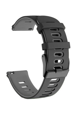 20mm-22mm Saat Uyumlu Çift Renk Silikon Saat Kordonu Kayışı A56