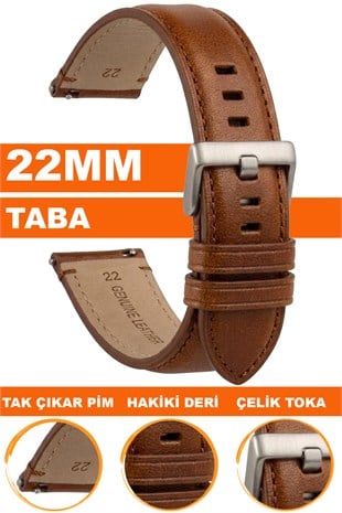 22mm Fossil Saatlerle Uyumlu Premium Hakiki Deri Saat Kordonu Kayışı L35FSL