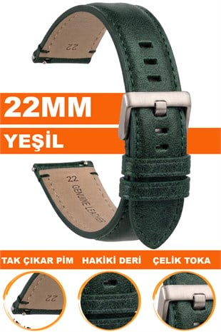 22mm Fossil Saatlerle Uyumlu Premium Hakiki Deri Saat Kordonu Kayışı L35FSL