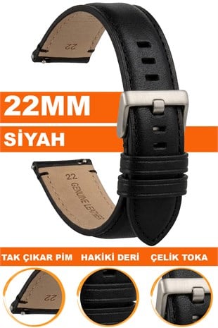 22mm Fossil Saatlerle Uyumlu Premium Hakiki Deri Saat Kordonu Kayışı L35FSL