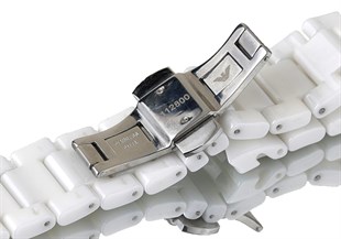 Emporio Armani AR1443 Modeli Uyumlu 22mm Seramik Saat Kordonu C20EA1443-W