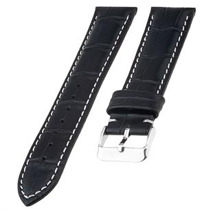 Cobra L04EV-BW Krokodil Desen Hakiki Deri Saat Kordonu