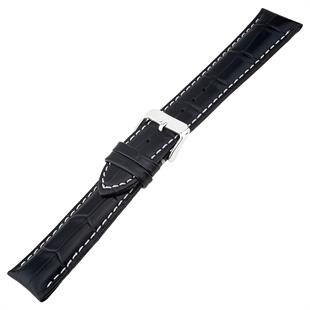 Cobra L04EV-BW Krokodil Desen Hakiki Deri Saat Kordonu
