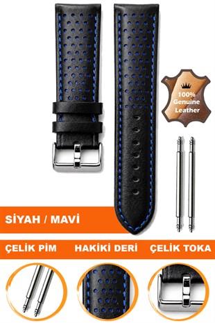 Cobra L04RD-L Hakiki Deri Spor Saat Kordonu