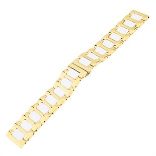 Cobra MS19GL-YW Orjinal Beyaz Seramik Gold Metal Saat Kordonu