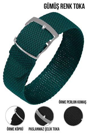 Cobra örme Kumaş N32PRL-G Perlon Saat Kordonu