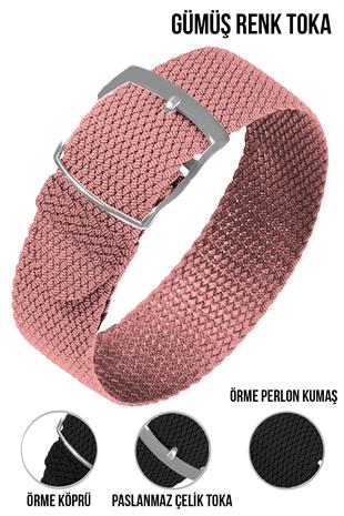 Cobra örme Kumaş N32PRL-P Perlon Saat Kordonu