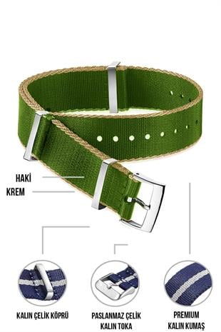 Cobra Paraşüt Kumaş  Saat Kordonu N39XWDS-WG