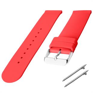 Cobra R14087-F Düz Model Fuşya Kauçuk Saat Kordonu