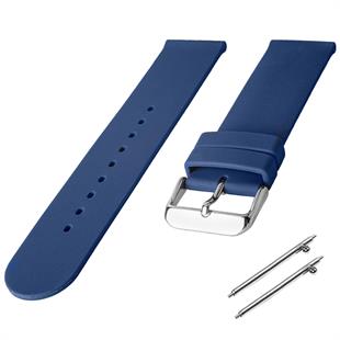 Cobra R14087-L Düz Model Koyu Lacivert Kauçuk Saat Kordonu