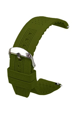 Cobra S01A16-DG Haki Silikon Saat Kordonu