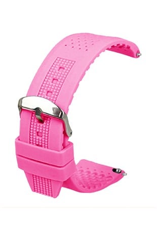 Cobra S01A16-P Pembe Silikon Saat Kordonu