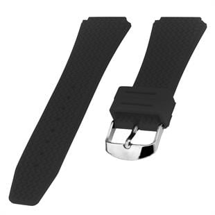 Cobra S01A17-B Siyah Silikon Saat Kordonu