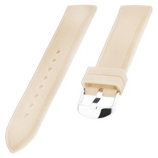 Cobra S01A18-C Krem Silikon Saat Kordonu