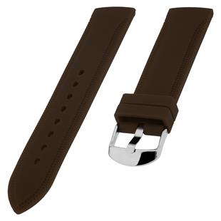 Cobra S01A18-K Kahverengi Silikon Saat Kordonu