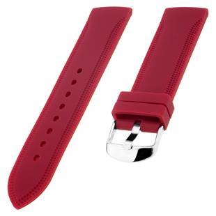Cobra S01A18-R Kırmızı Silikon Saat Kordonu