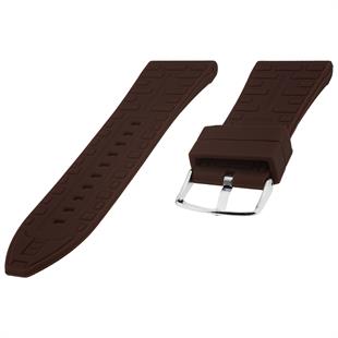 Cobra S01A36-DK Koyu Kahve Silikon Saat Kordonu