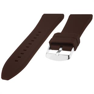 Cobra S01A36-DK Koyu Kahve Silikon Saat Kordonu