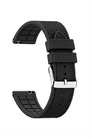 Cobra S01A50-B Siyah Silikon Saat Kordonu