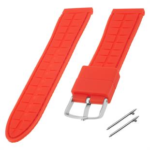 Cobra S01A50-R Kırmızı Silikon Saat Kordonu