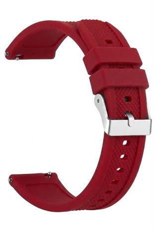 Cobra S01A52-DR Bordo Silikon Saat Kordonu