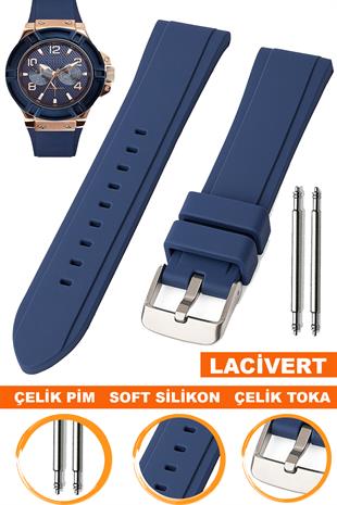 GUESS GUW1049G5 Modeli Uyumlu 26x22mm Kauçuk Saat Kordonu S02GS-L