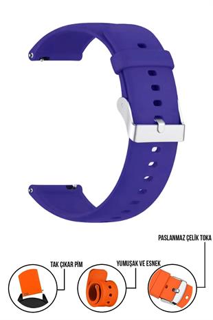 Huawei Watch Gt Gt2 Gt3 Gt4 Gt5 Uyumlu Silikon Saat Kordonu Kayışı