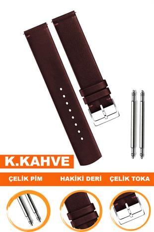 MICHAEL KORS Modellerine Uyumlu Hakiki Deri Saat Kordonu L04MK-K