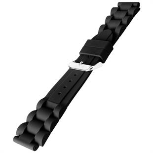 Cobra R14050-B Momentus ve Genel Girintili Saat Kasalarına Uyumlu Kauçuk Saat Kordonu