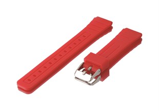 Casio F91 Uyumlu 18X16mm Kırmızı Silikon Saat Kordonu S02F91W-R