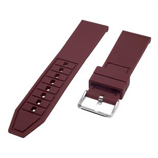 Cobra R14083-K Kahverengi 24mm Spor Kauçuk Saat Kordonu