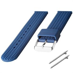 Cobra R14026-L Lacivert Renk Lastik Desen Kauçuk Saat Kordonu