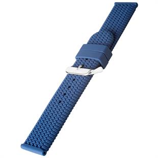 Cobra R14026-L Lacivert Renk Lastik Desen Kauçuk Saat Kordonu
