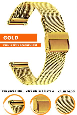 Samsung Gear S3 / Samsung Galaxy Watch 4 5 6 7 / 40 42 43 44 46 47mm Classic Uyumlu Paslanmaz Çelik Kalın Örgü Hasır Saat Kordonu Kayışı