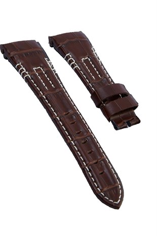 Seiko Velatura 1 Modelleri Uyumlu 26x20mm Hakiki Deri Saat Kordonu L04SV-KW