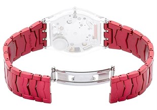 SWATCH Cristal Row Red Model Uyumlu 16.5mm Metal Saat Kordonu SFK349AG-R 