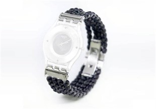 SWATCH Swatch Be Black Model Uyumlu 16mm Boncuklu Saat Kordonu SFZ116-B