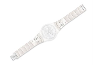 SWATCH White Feelings Model Uyumlu 19.7mm Metal Saat Kordonu SUJW101-W